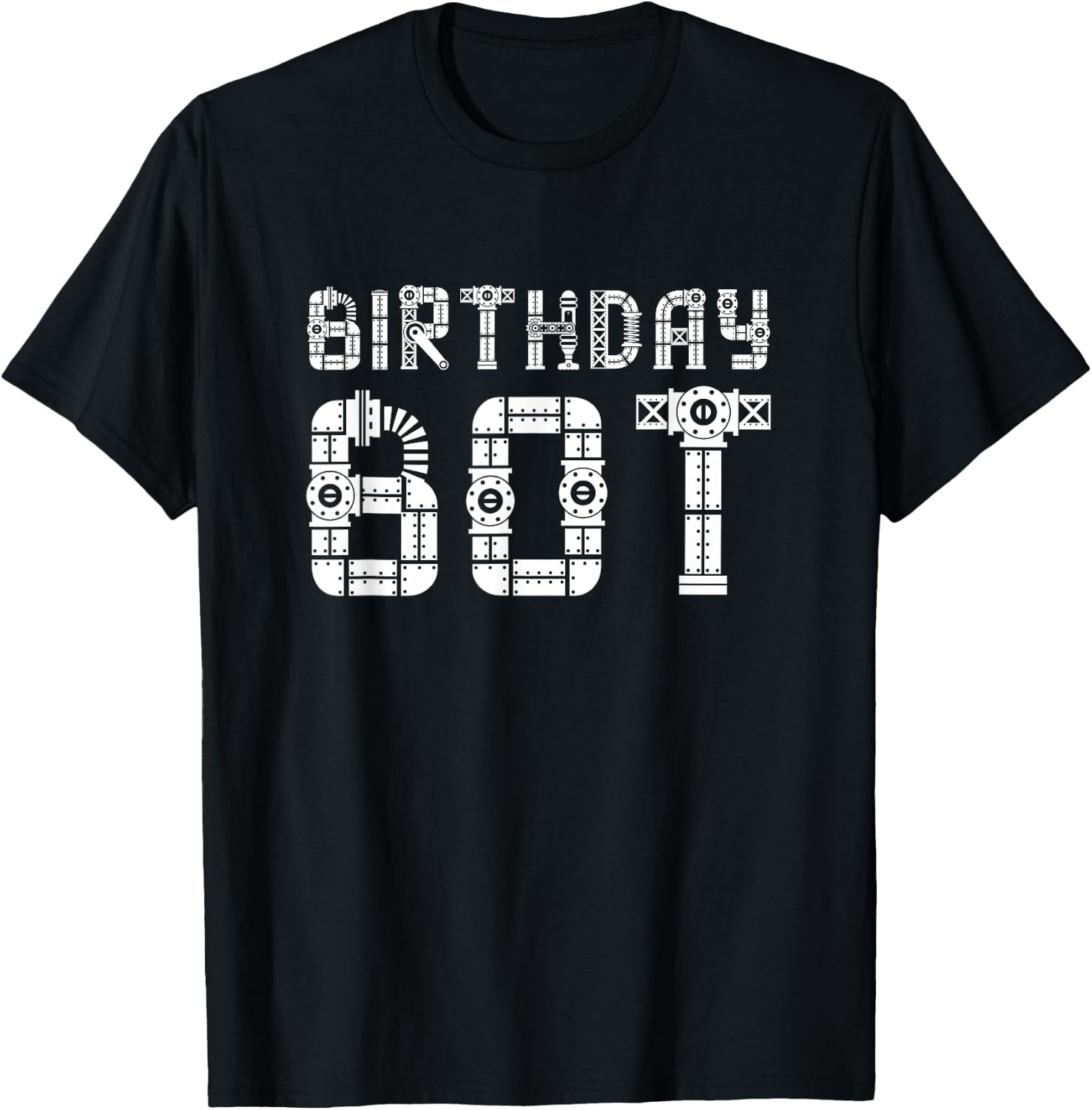 Birthday Bot | Robot Birthday T-Shirt - T-Shirt | Black