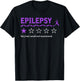 Epilepsy Review Very Bad Would Not Recommend 1 Star Rating T-Shirt - T-Shirt | Black