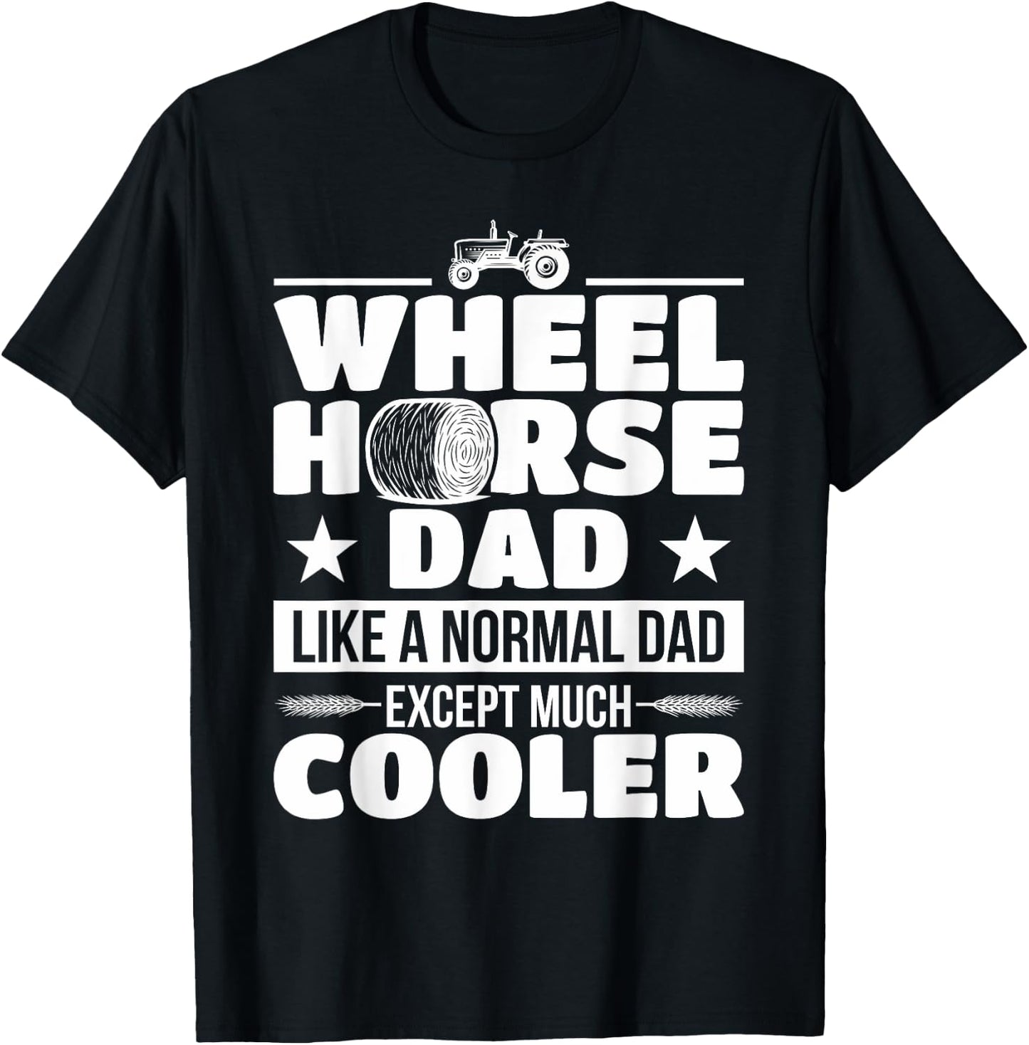Farmer Wheel Horse Farming Tractor Gift T-Shirt - T-Shirt | Black