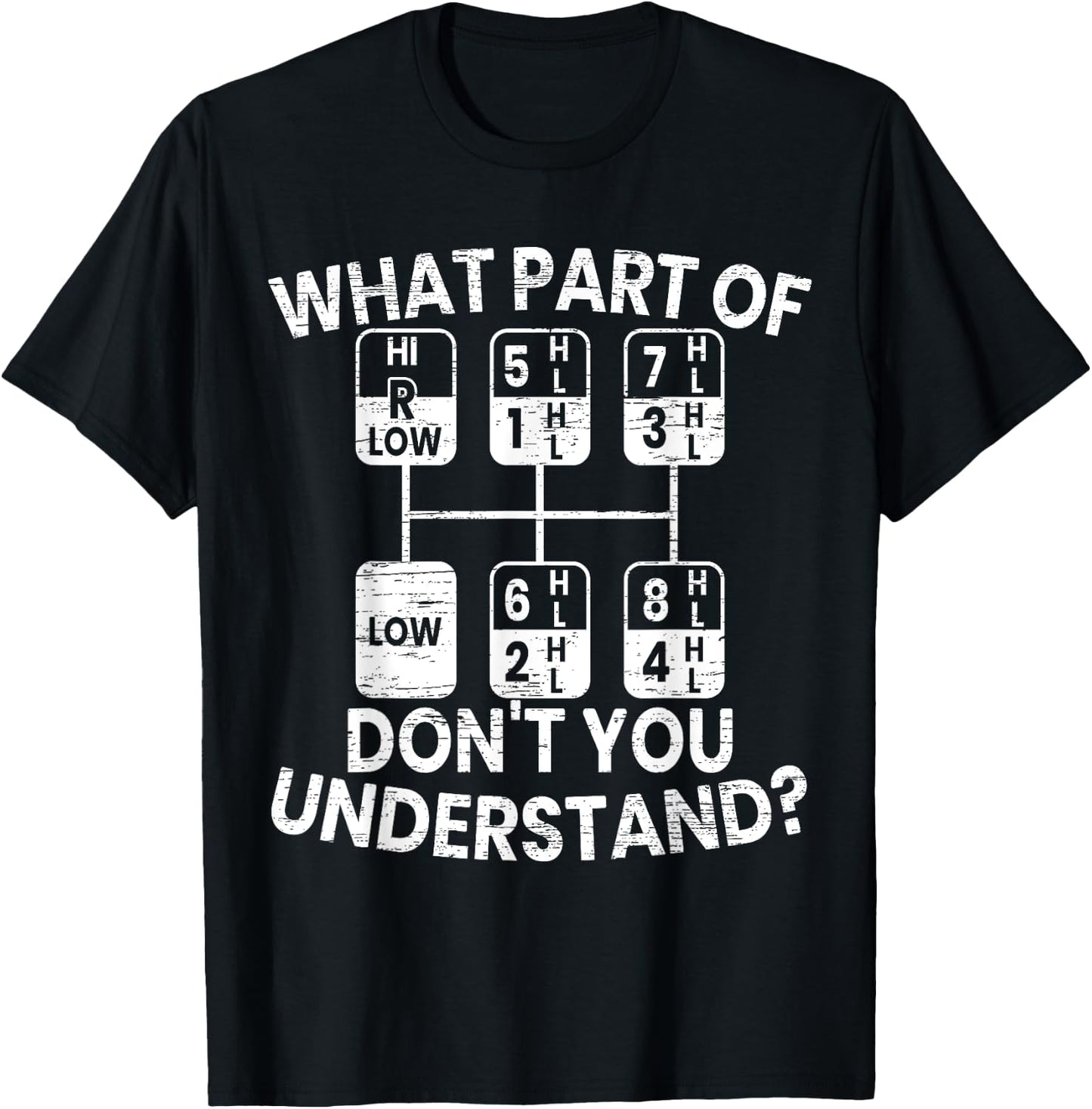 What Part Of Don't You Understand Funny Trucker Truck Driver T-Shirt - T-Shirt | Black