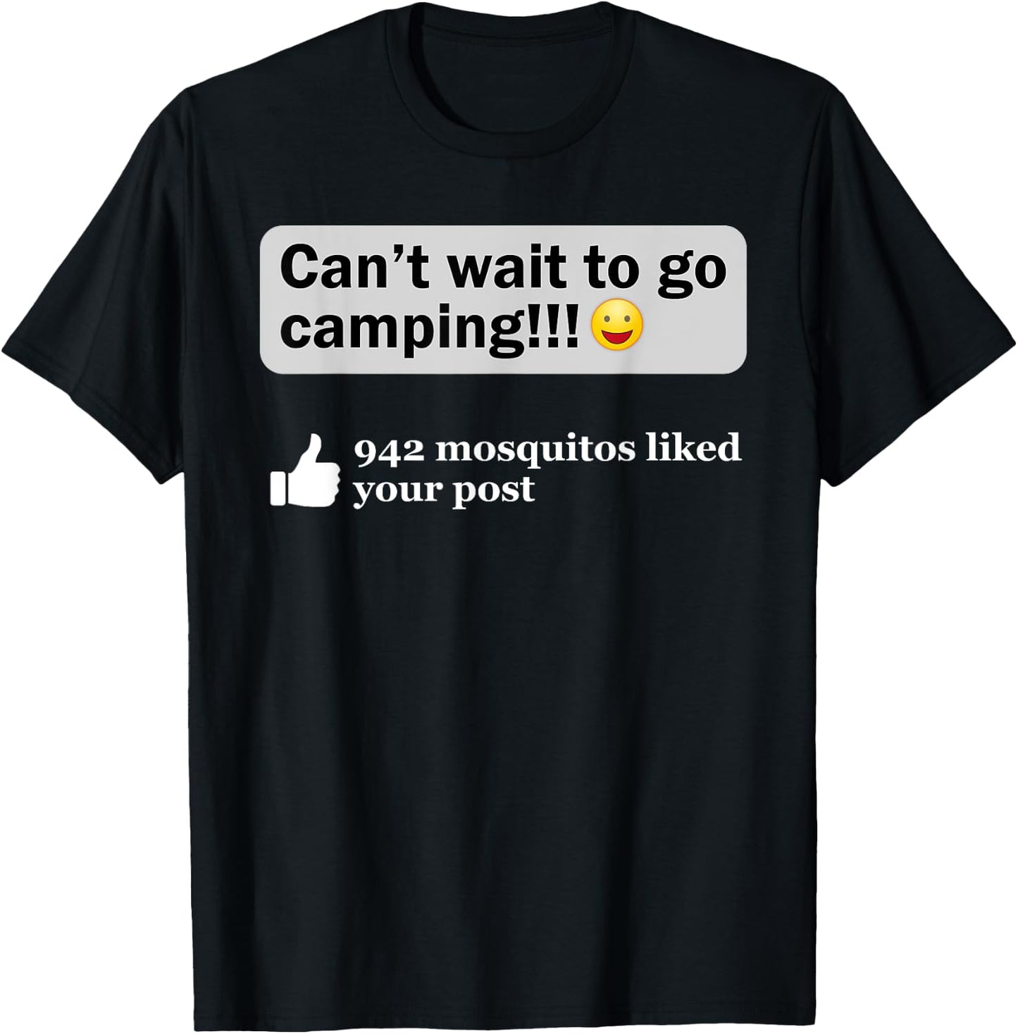Funny Camping Saying Humor Outdoorsy Joke Camp Gear Gift T-Shirt - T-Shirt | Black