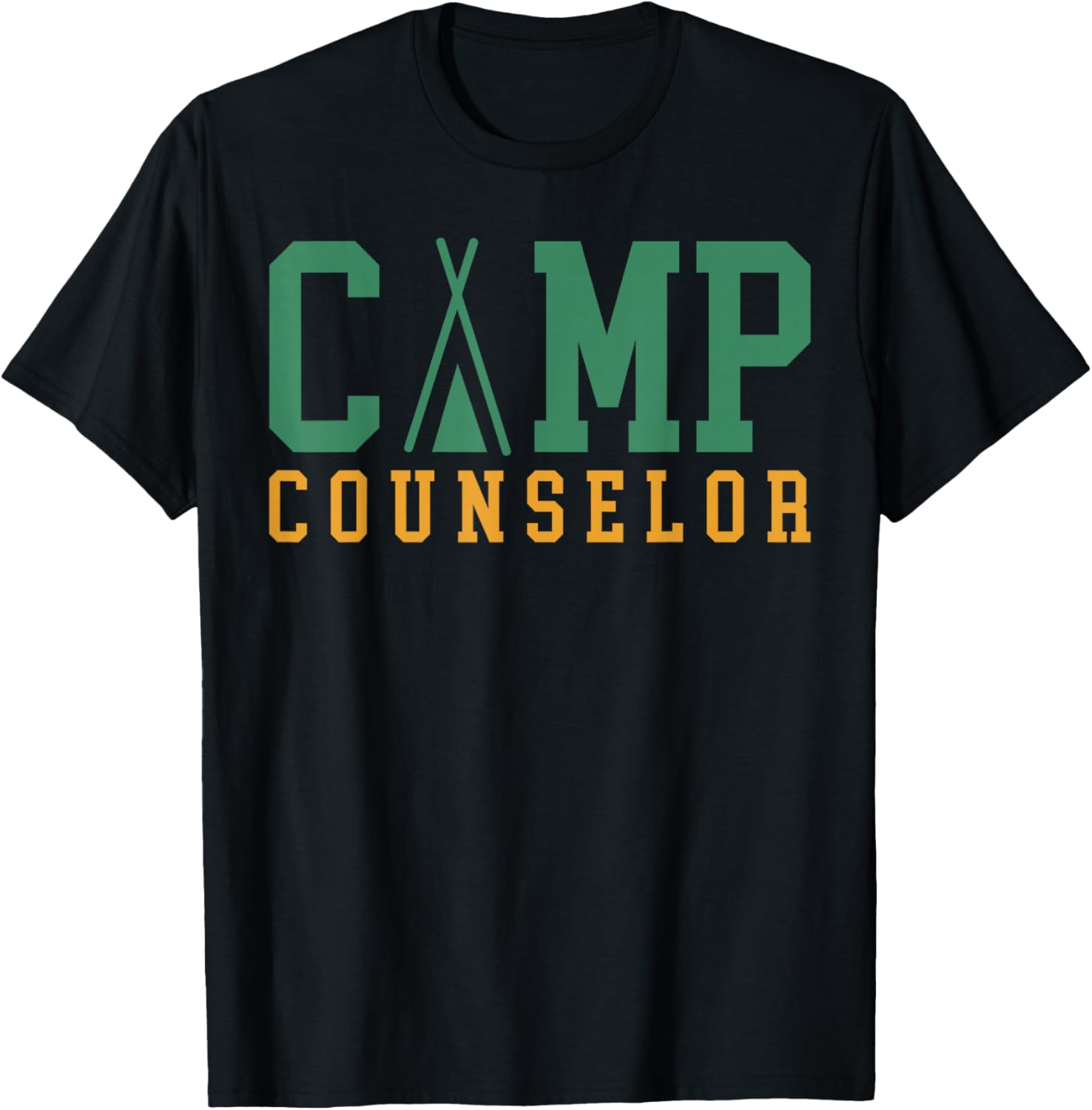 Camping Summer Camp Counselor Staff Director Camper T-Shirt - T-Shirt | Black