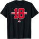 Ohio State Football: Will Howard 18 T-Shirt - T-Shirt | Black