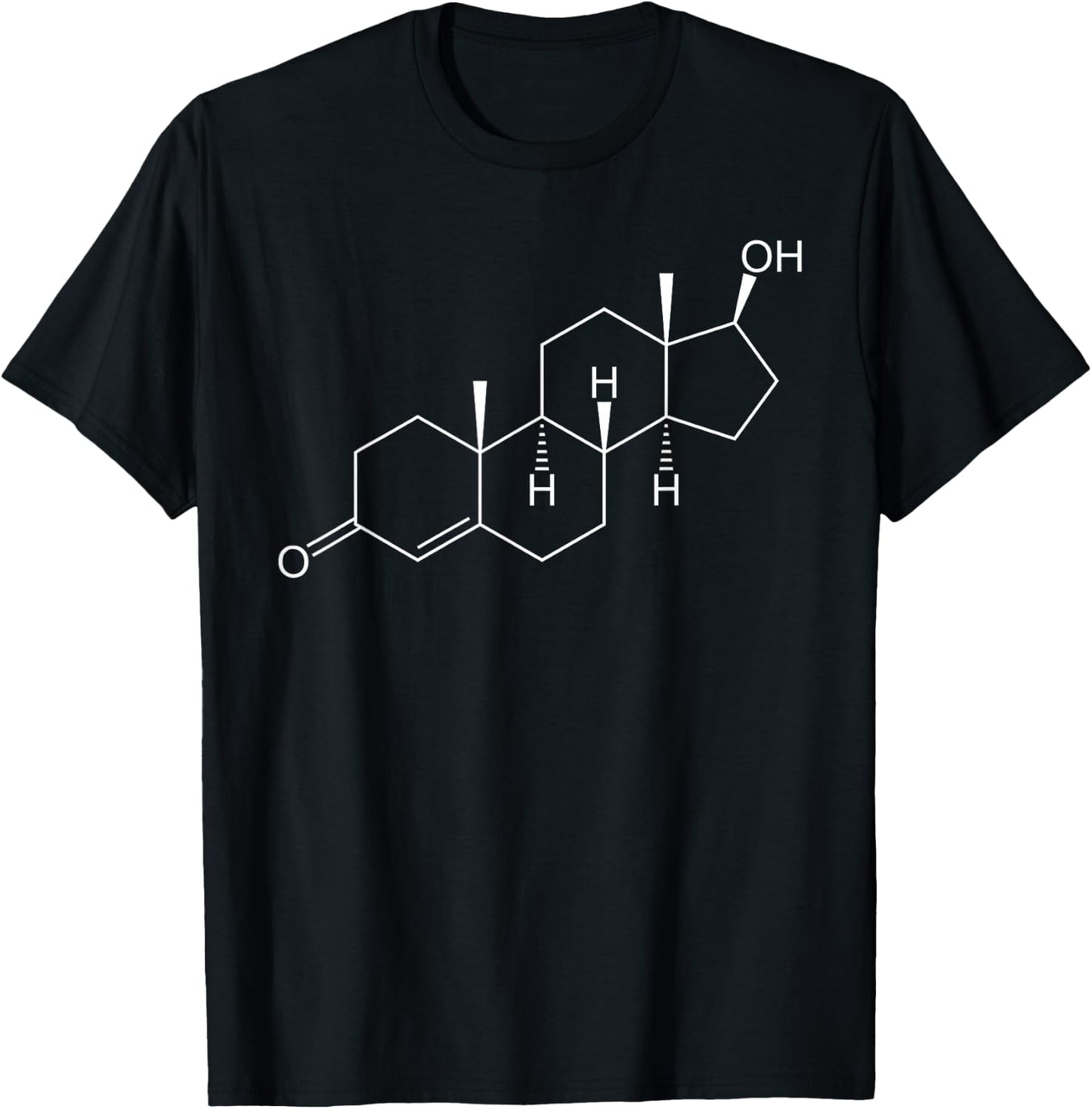 Testosterone Molecule T-Shirt - T-Shirt | Black