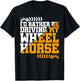 Farmer Wheel Horse Farming Tractor T-Shirt - T-Shirt | Black
