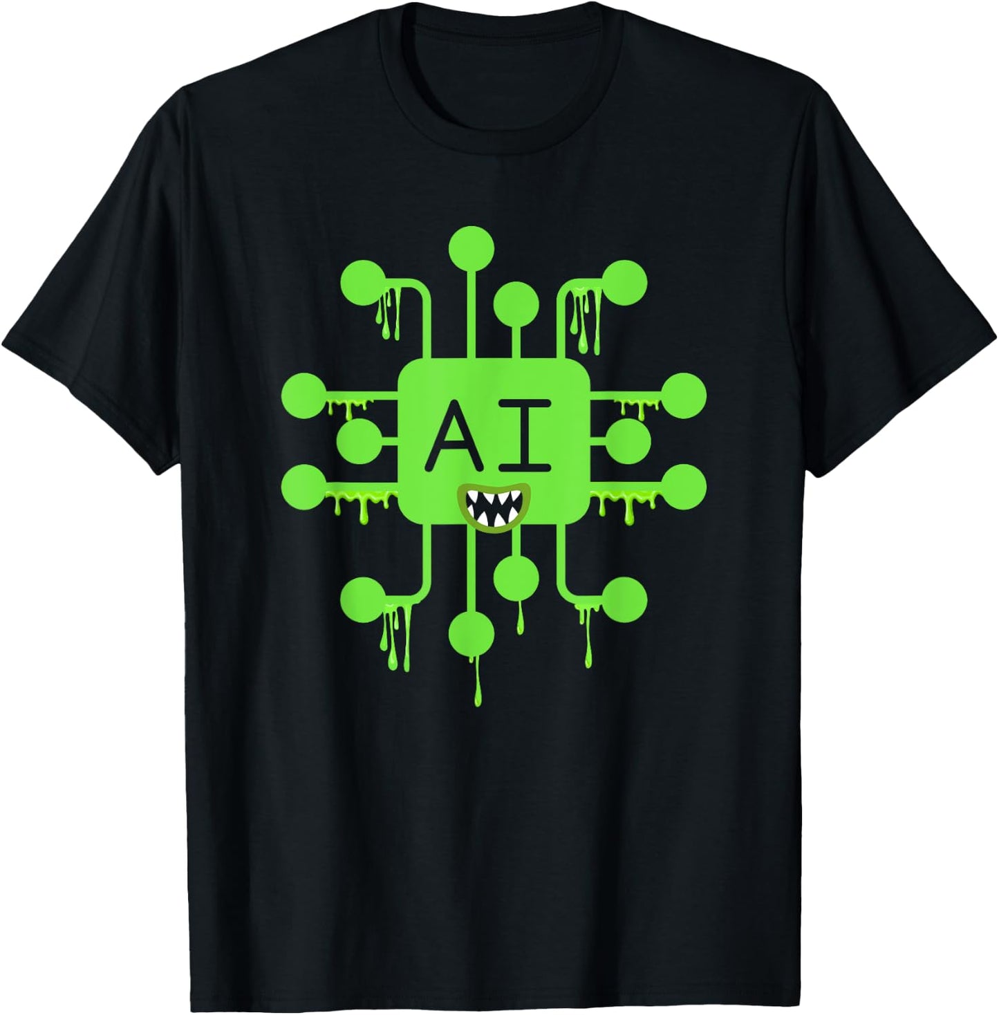 AI Monster of The Year - Artificial Intelligence Halloween T-Shirt - T-Shirt | Black