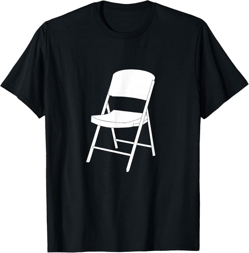 Folding Chair Shirts -Adults Classic Fit Cotton 100% Black Small