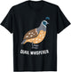 Funny Quail Whisperer Love Quails T-Shirt - T-Shirt | Black