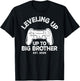 Big Bro Level Unlocked Boys Leveling Up to Big Brother 2026 T-Shirt - T-Shirt | Black
