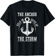 The Anchor Holds In Spite Of The Storm Prayer T-Shirt - T-Shirt | Black