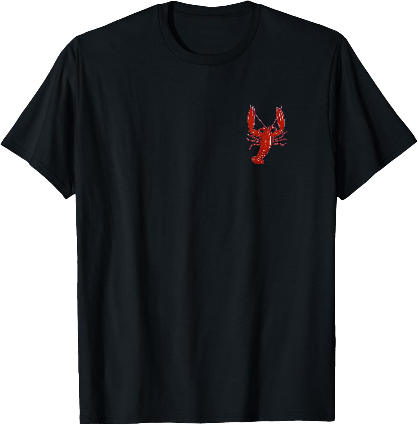 Red Maine Lobster Classic Design Nautical Boating T-Shirt - T-Shirt | Black