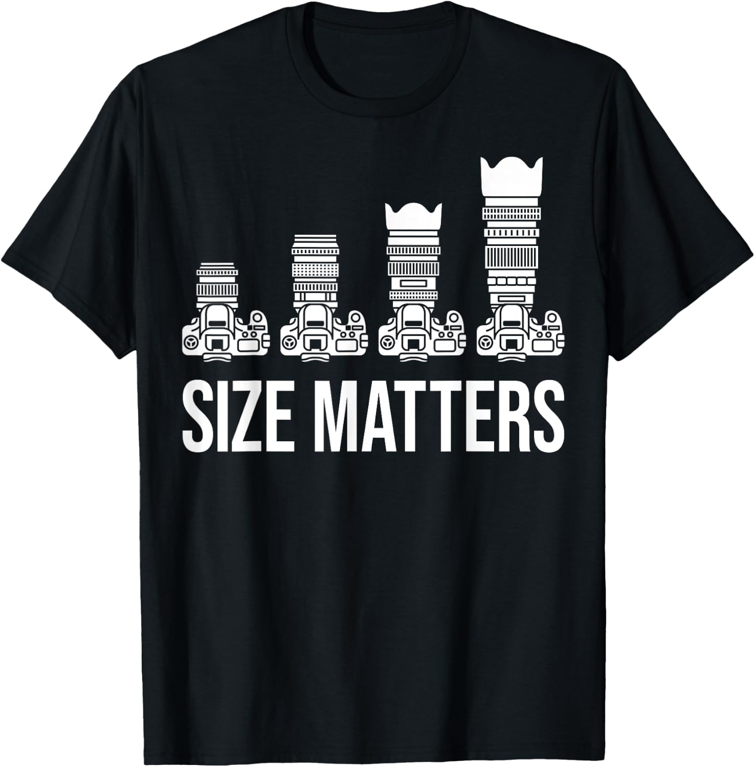 Funny Photography Gift Women Cool Photographer Lens T-Shirt - T-Shirt | Black