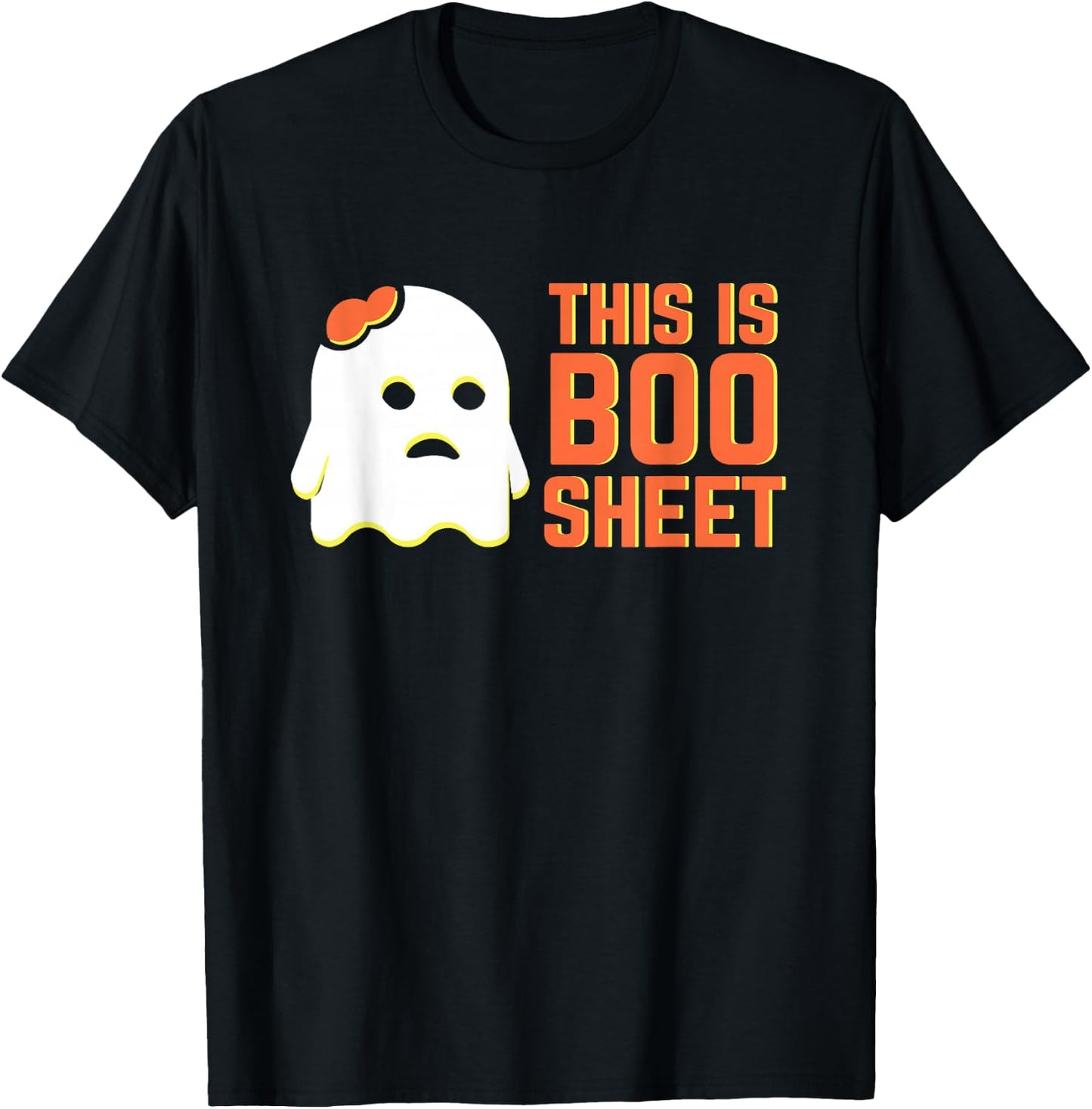 Funny Halloween Ghost This Is Boo Sheet T-Shirt - T-Shirt | Black