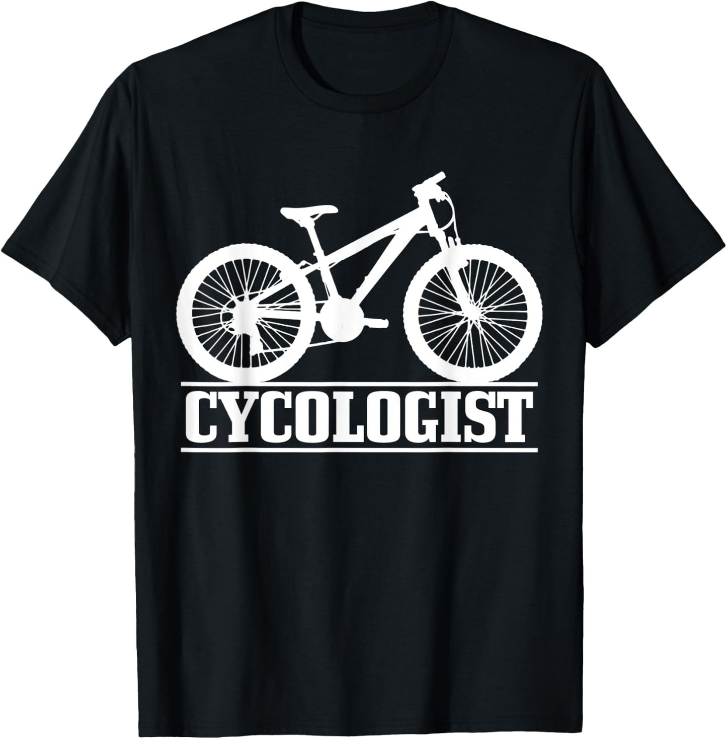 Cycologist Mountain Bike MTB Downhill Cycling Funny Gift T-Shirt - T-Shirt | Black