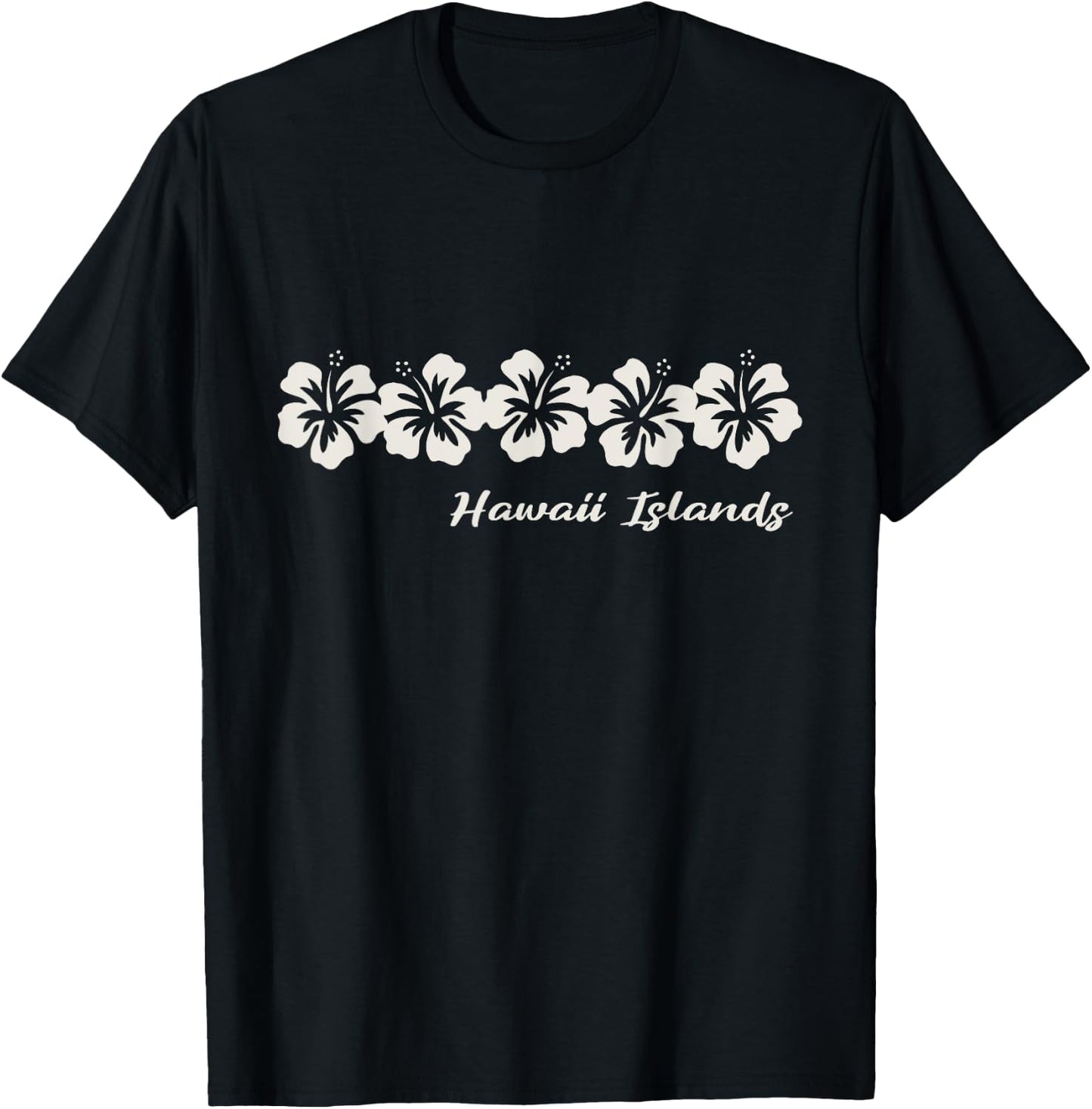 Hilo Hawaiian Hibiscus Flowers Hawaiian Islands flowers T-Shirt - T-Shirt | Black