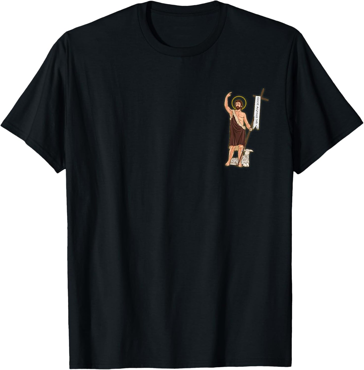 Saint John the Baptist. Christian Saints T-Shirt - T-Shirt | Black