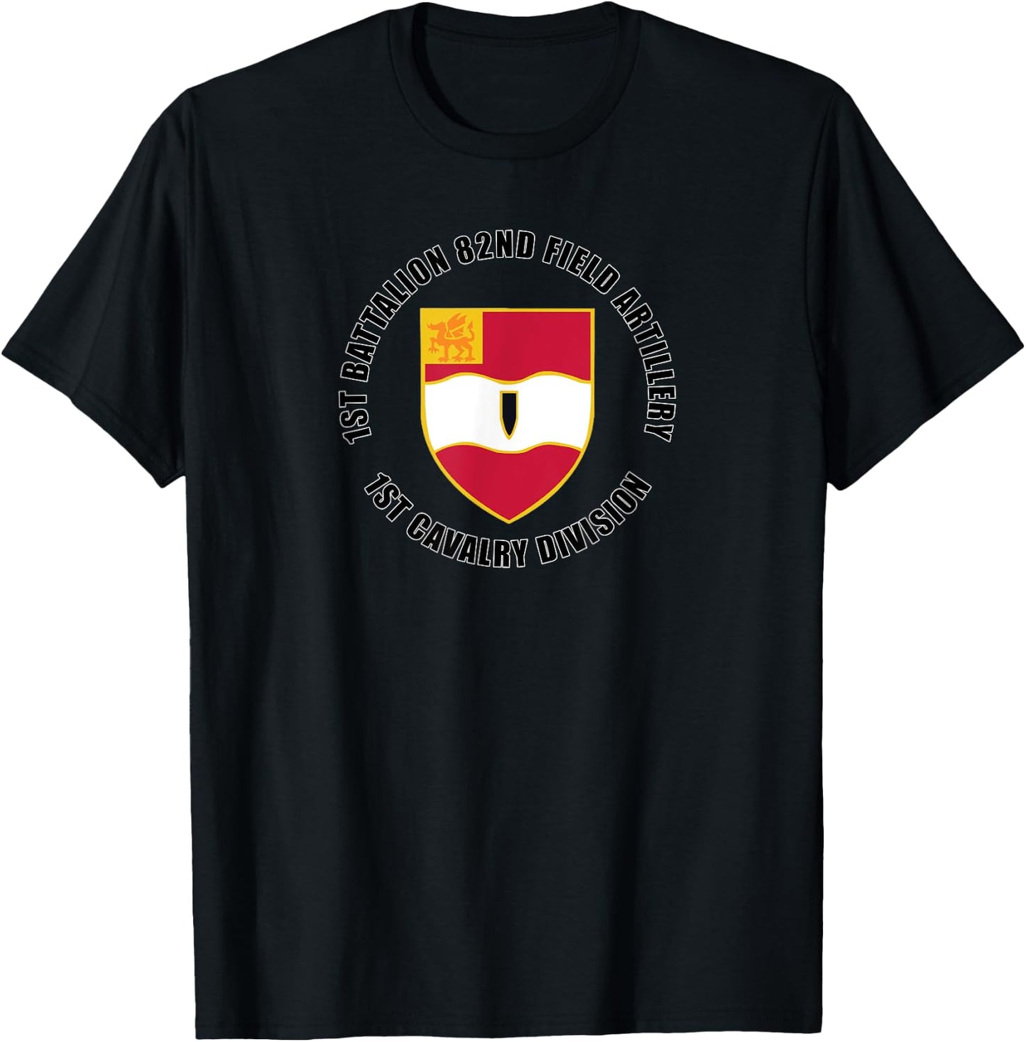 1st Battalion 82nd Field Artillery 1st Cavalry Division Gift T-Shirt - T-Shirt | Black