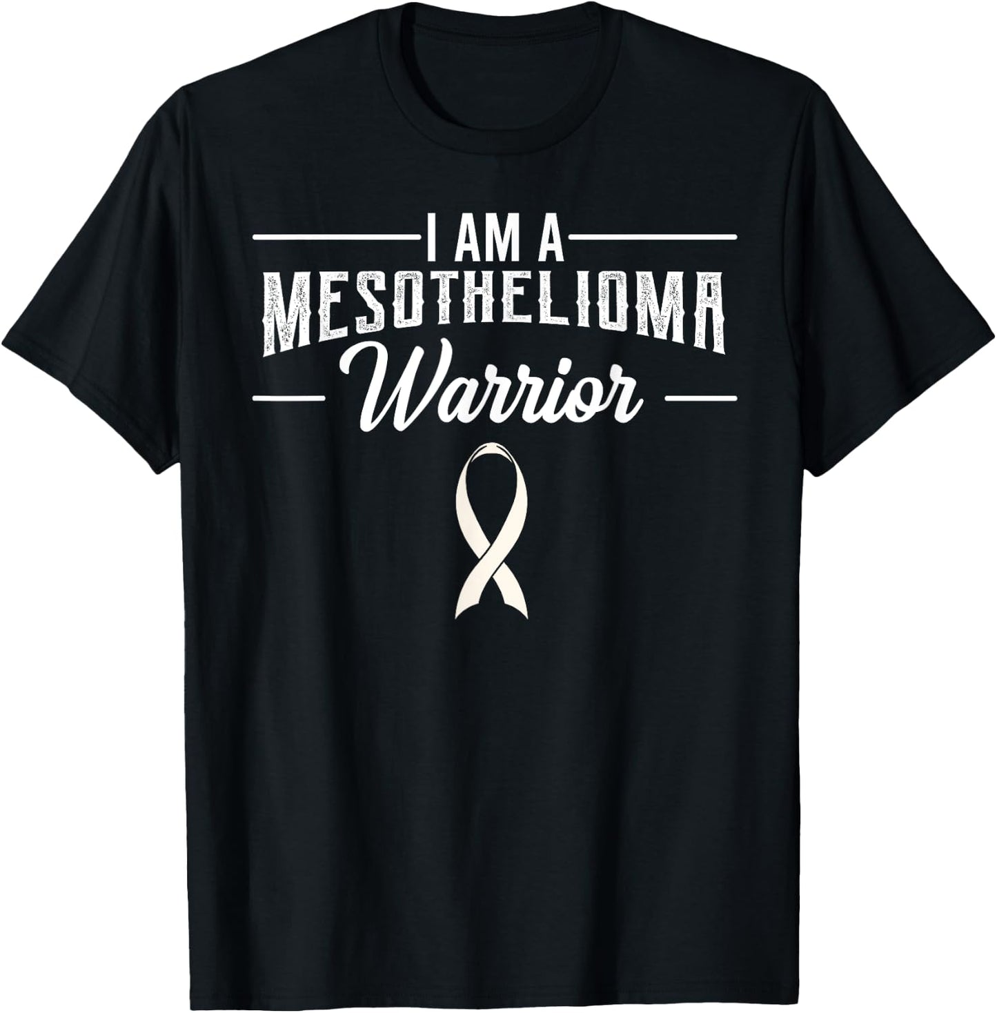 Mesothelioma Mesothelium Warrior Malignant Tumor Cancer Gift T-Shirt - T-Shirt | Black