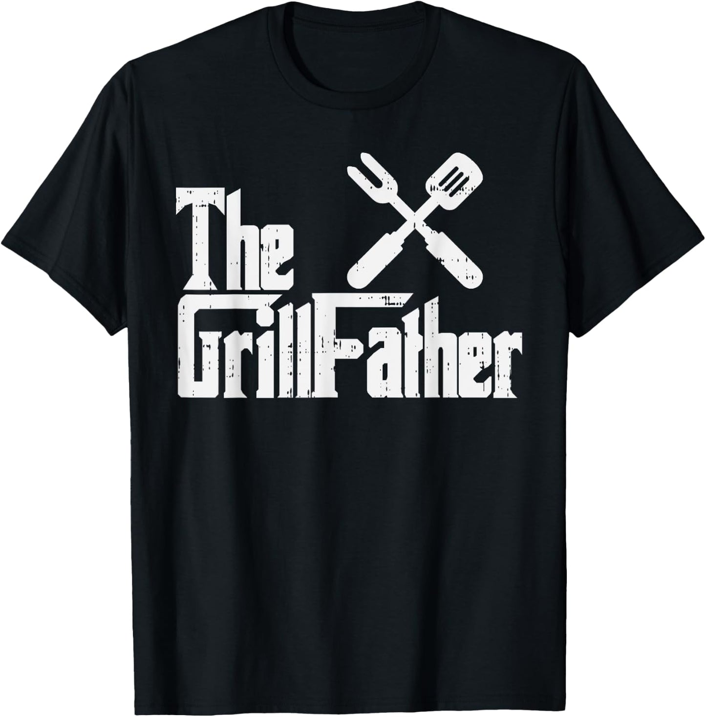 Grill Father Funny Grilling Parody Dad Papa Husband Men Gift T-Shirt - T-Shirt | Black