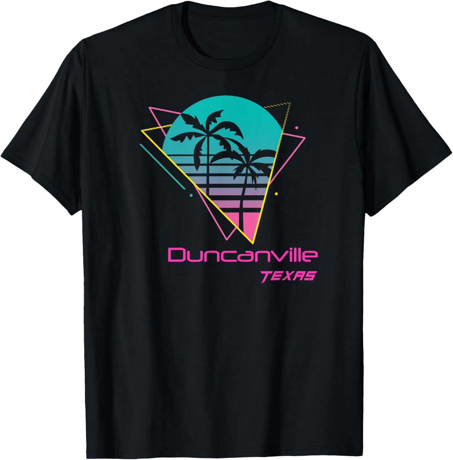 Retro Duncanville Texas T-Shirt - T-Shirt | Black