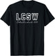 LCSW Established 2025 Licensed Clinical Social Worker Grad T-Shirt - T-Shirt | Black