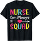 Nurse Case Manager Squad Cute Funny Nurses T-Shirt - T-Shirt | Black