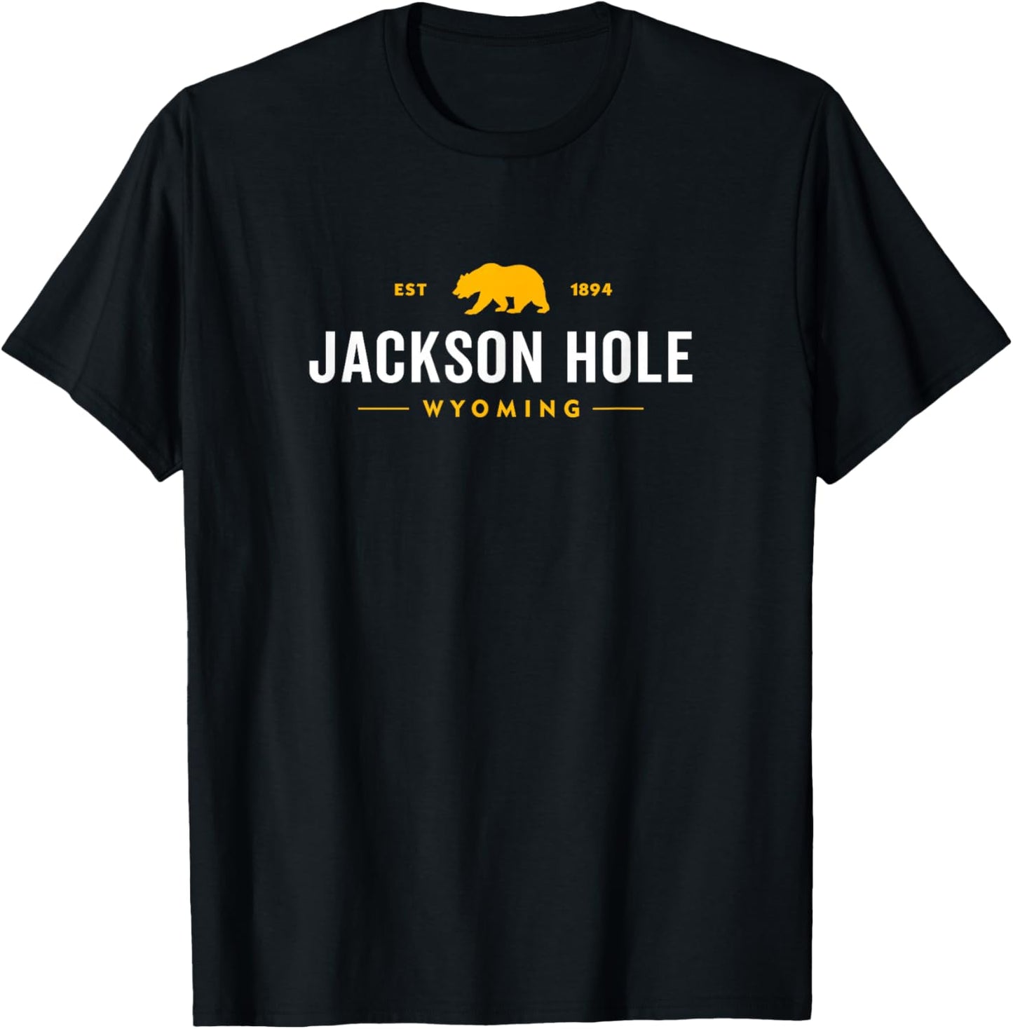 Retro Jackson Hole Wyoming Grand Teton Vintage T-Shirt - T-Shirt | Black