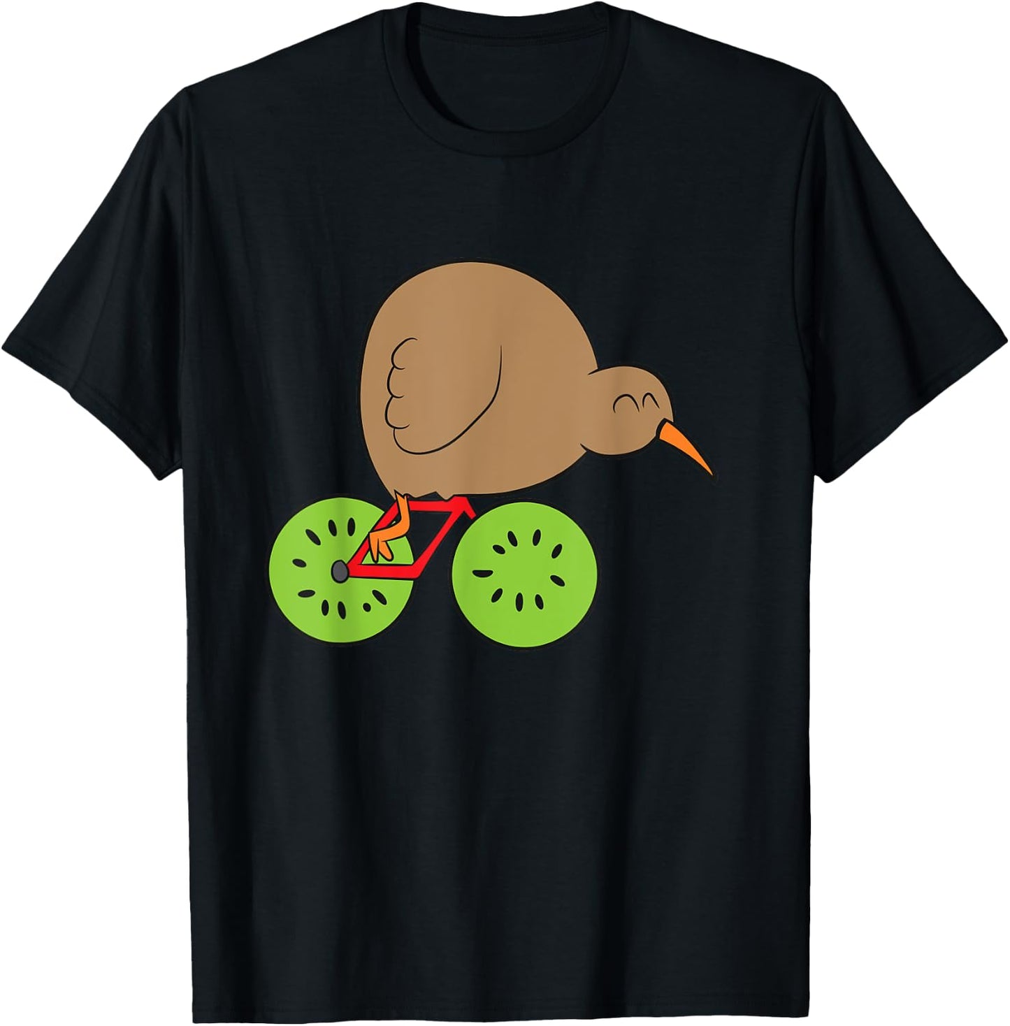Kiwi Bird New Zealand Kiwi Bird and Kiwi Fruit Kiwi T-Shirt - T-Shirt | Black