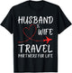 Husband And Wife Travel Partners For Life Couple Matching T-Shirt - T-Shirt | Black