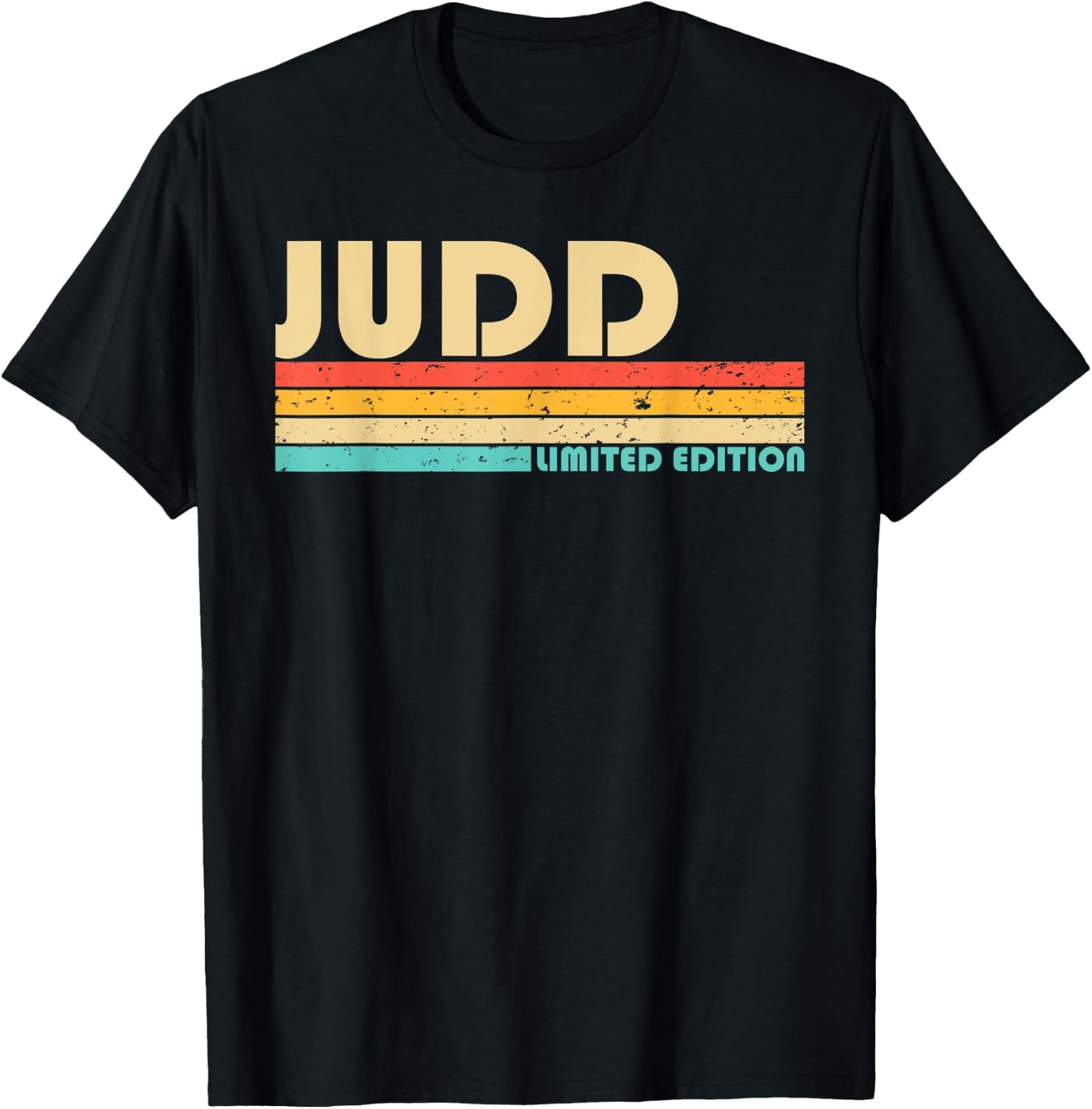 JUDD Surname Funny Retro Vintage 80s 90s Birthday Reunion T-Shirt - T-Shirt | Black