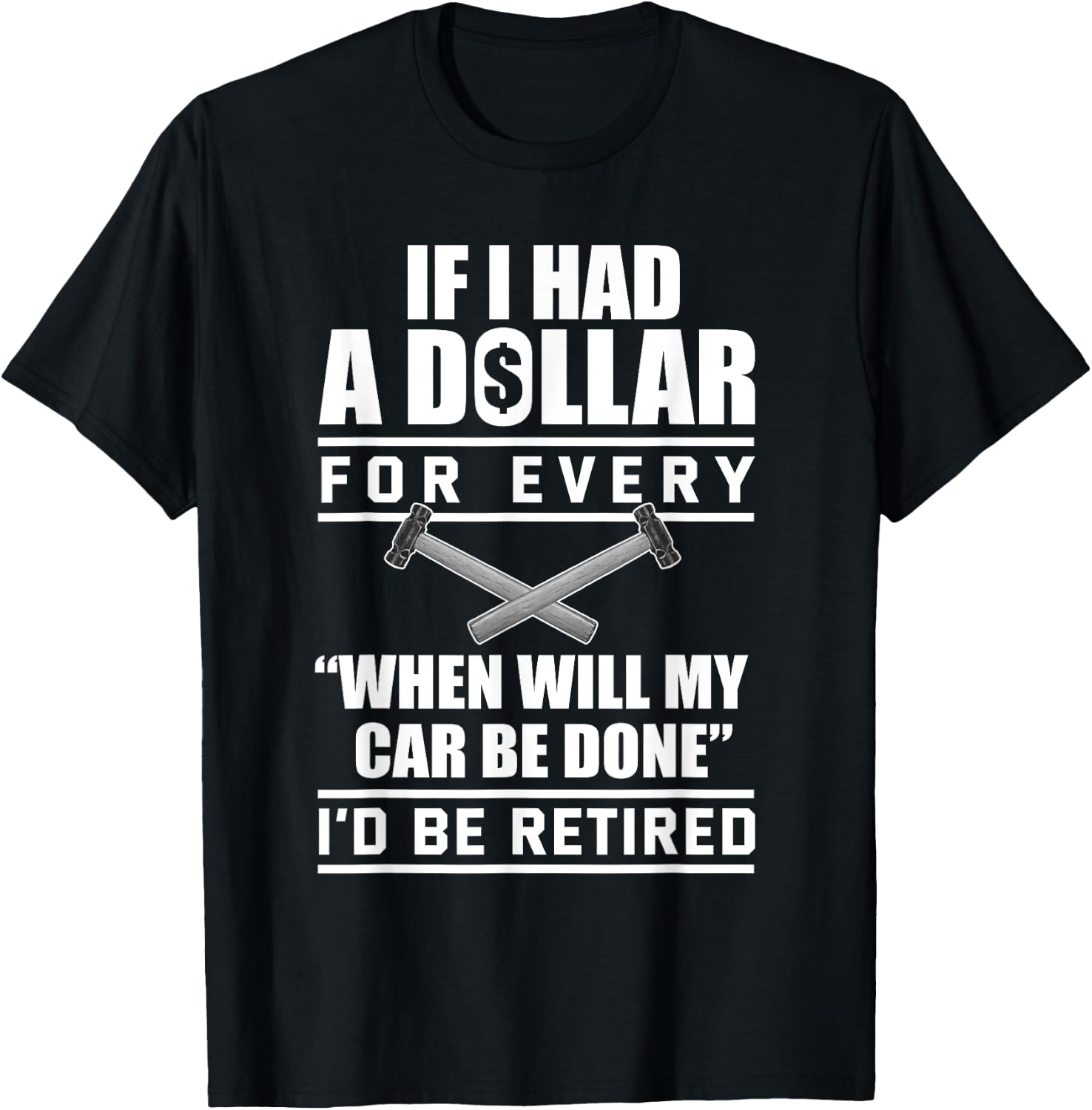 Funny Auto Body Technician , Small, Black T-Shirt - T-Shirt | Black