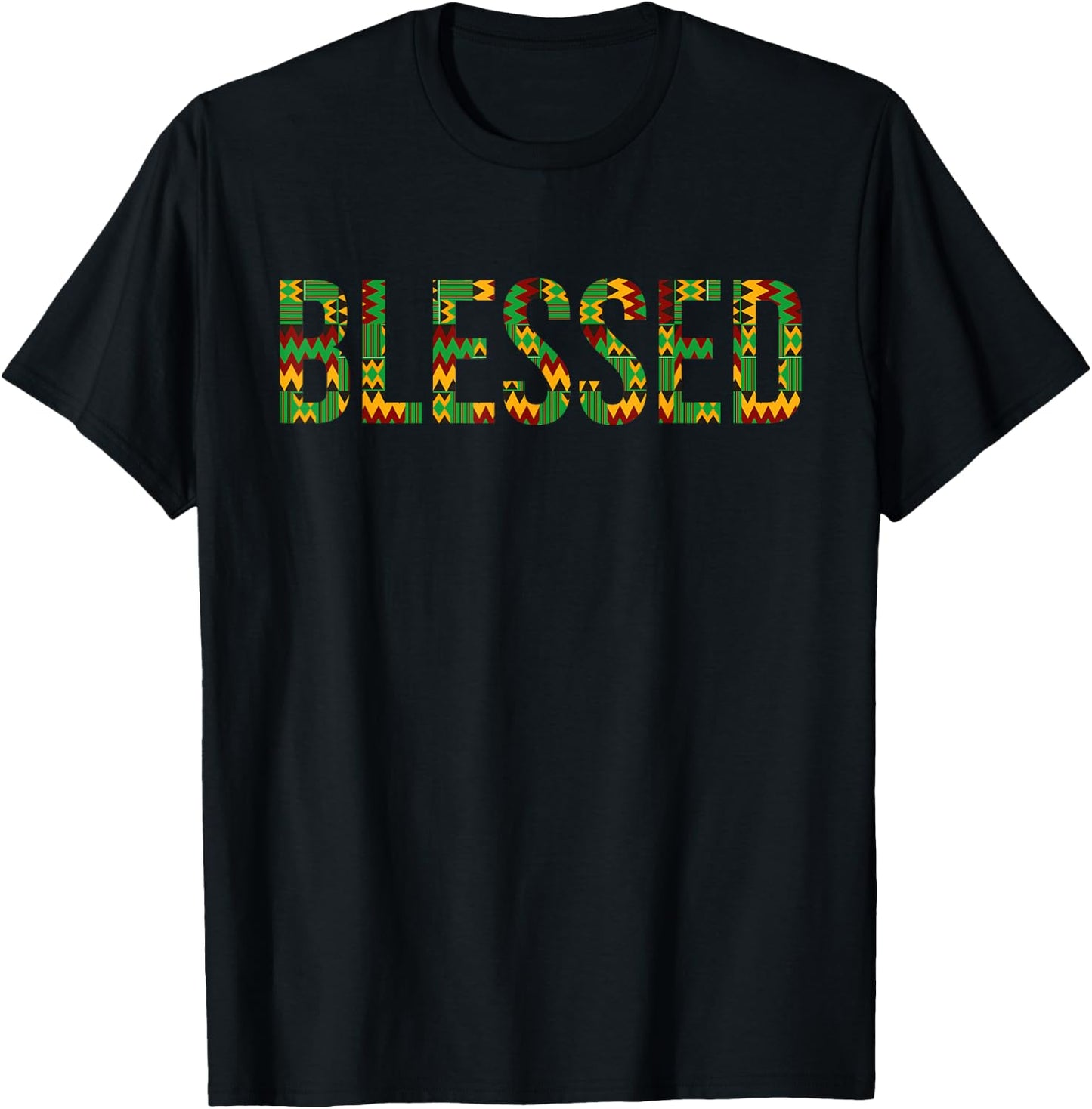 Cool Blessed Gift Her | Best Kente Women Cloth Lover T-Shirt - T-Shirt | Black