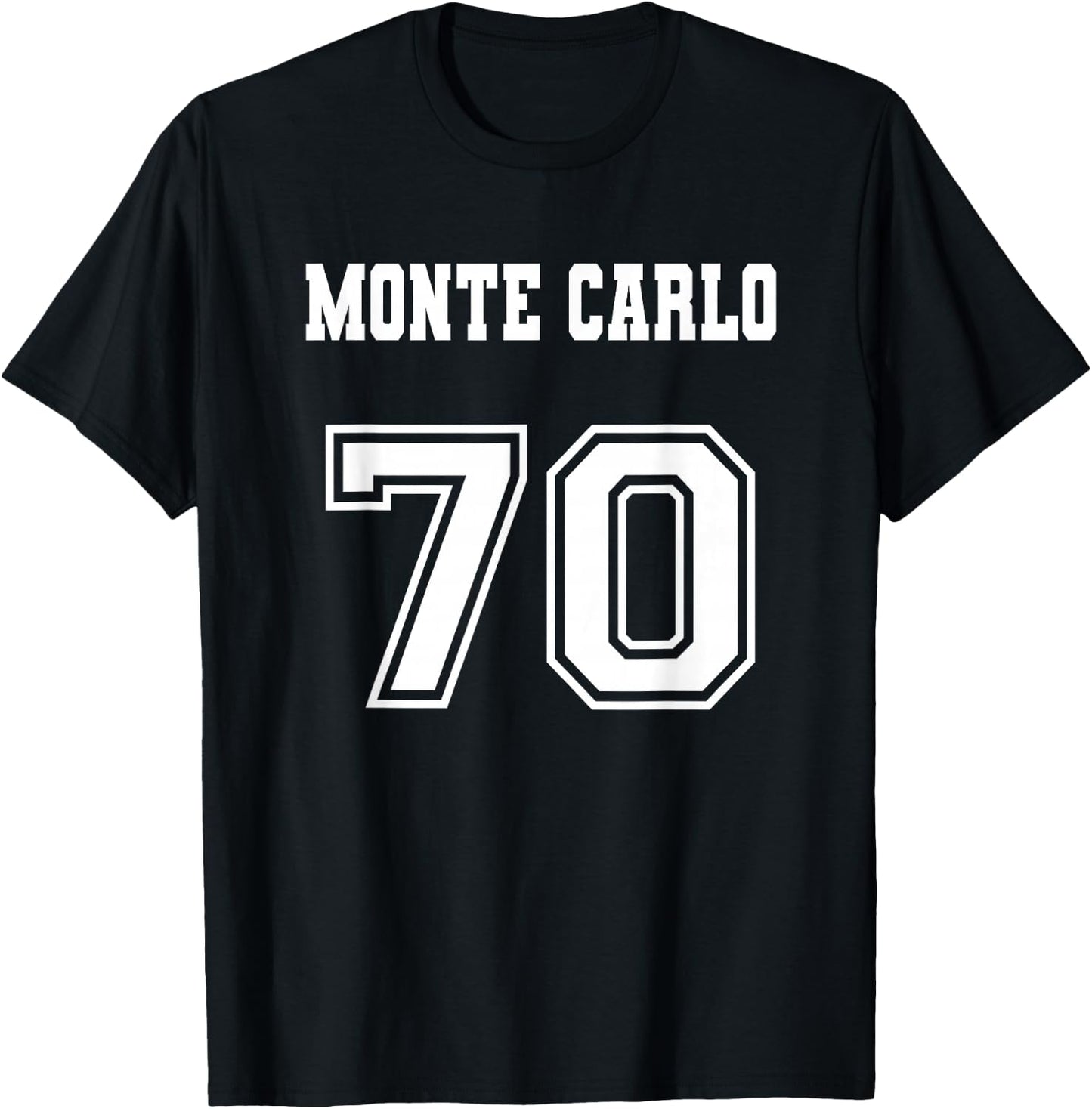 Jersey Style Monte Carlo 70 1970 Old School Muscle Car T-Shirt - T-Shirt | Black