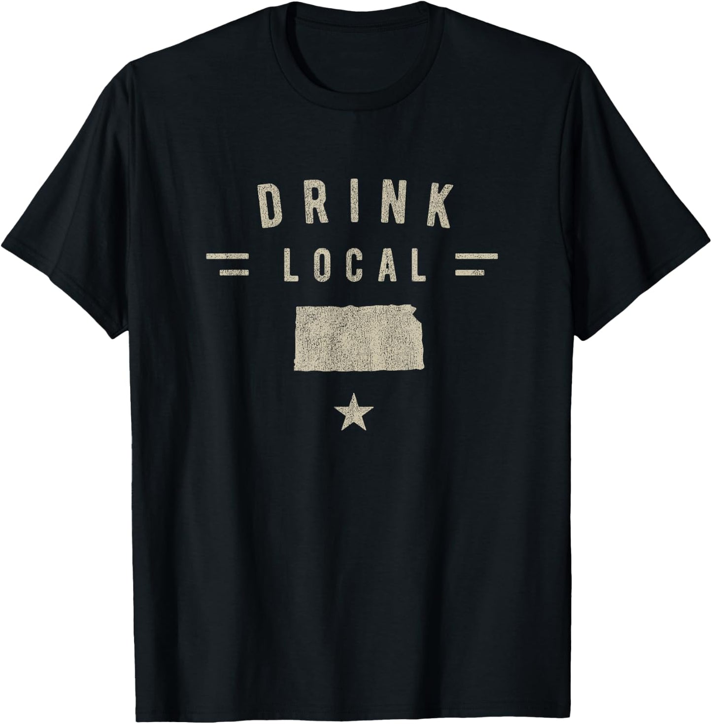 Drink Local Kansas Craft Beer Lover's T-Shirt - T-Shirt | Black