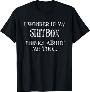 Shitbox Car guy Mechanic Car Truck Humor T-Shirt - T-Shirt | Black