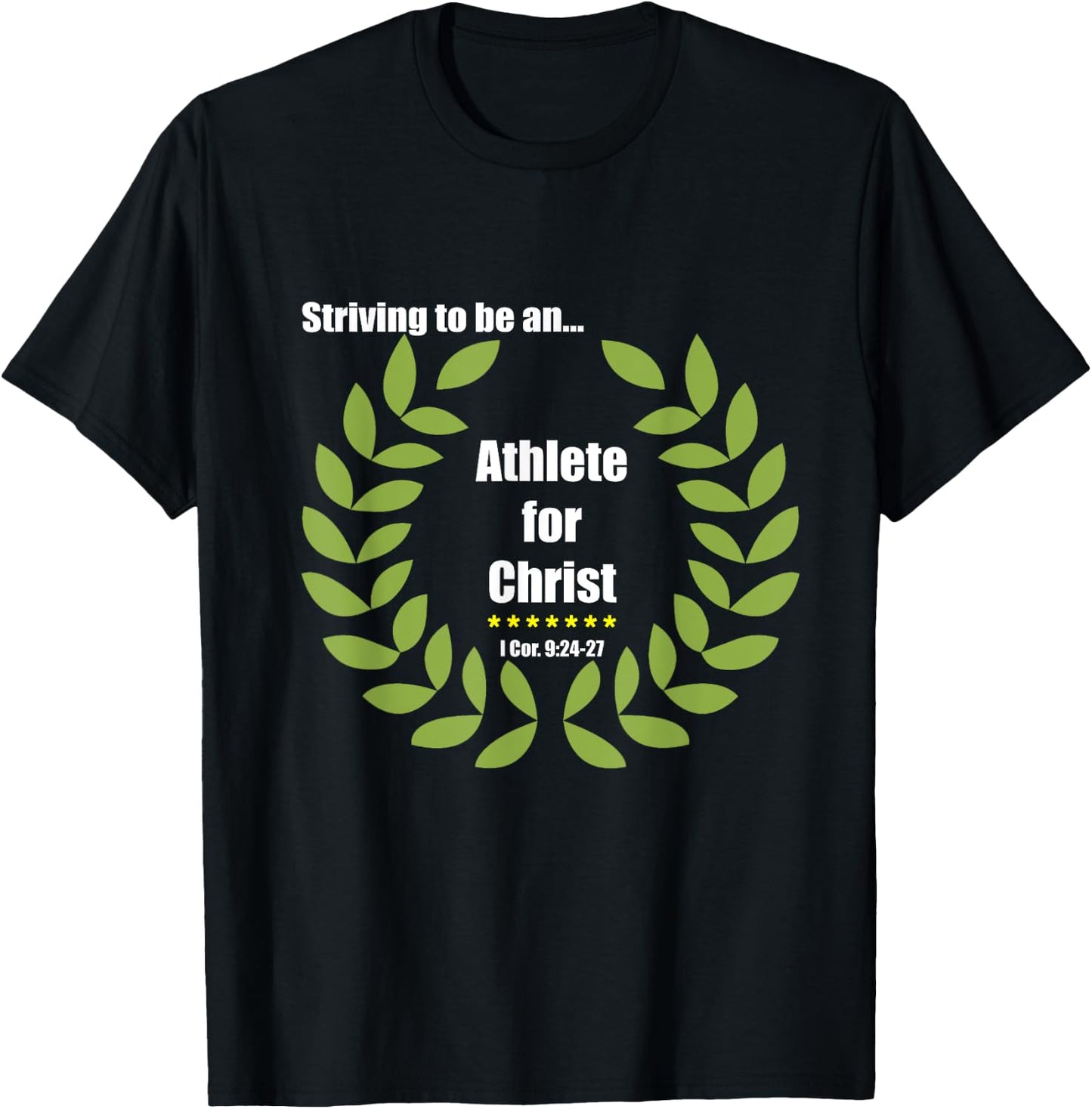 St. Nectarios Orthodox Church Athlete For Christ T-Shirt - T-Shirt | Black