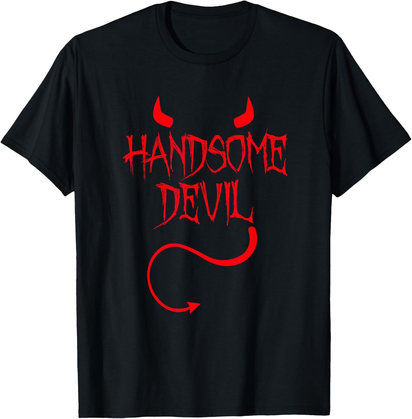 Handsome Devil Easy Halloween Costume Funny Demon T-Shirt - T-Shirt | Black