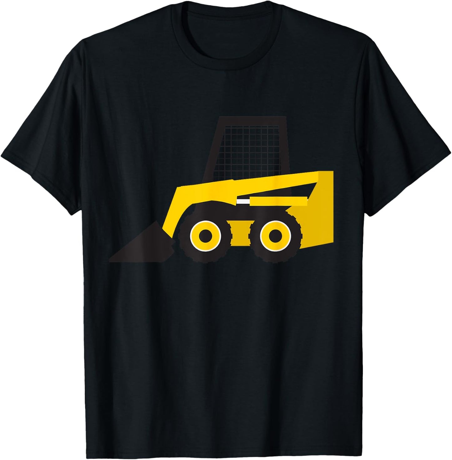 Little Worker Construction Skid Steer Loader Tractor T-Shirt - T-Shirt | Black
