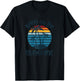 BRING ON THE SUNSHINE Retro Vintage Sunset Beach Lover Quote T-Shirt - T-Shirt | Black