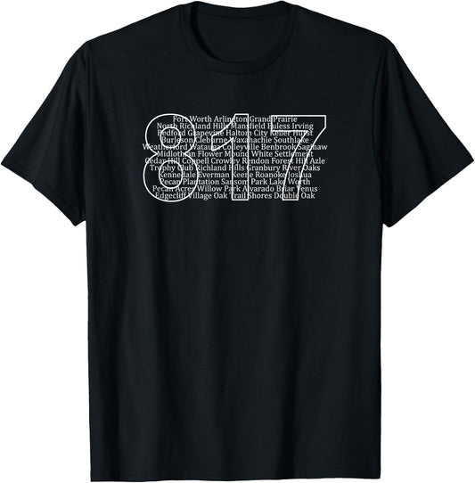 North Texas: Area Code 817 T-Shirt - T-Shirt | Black