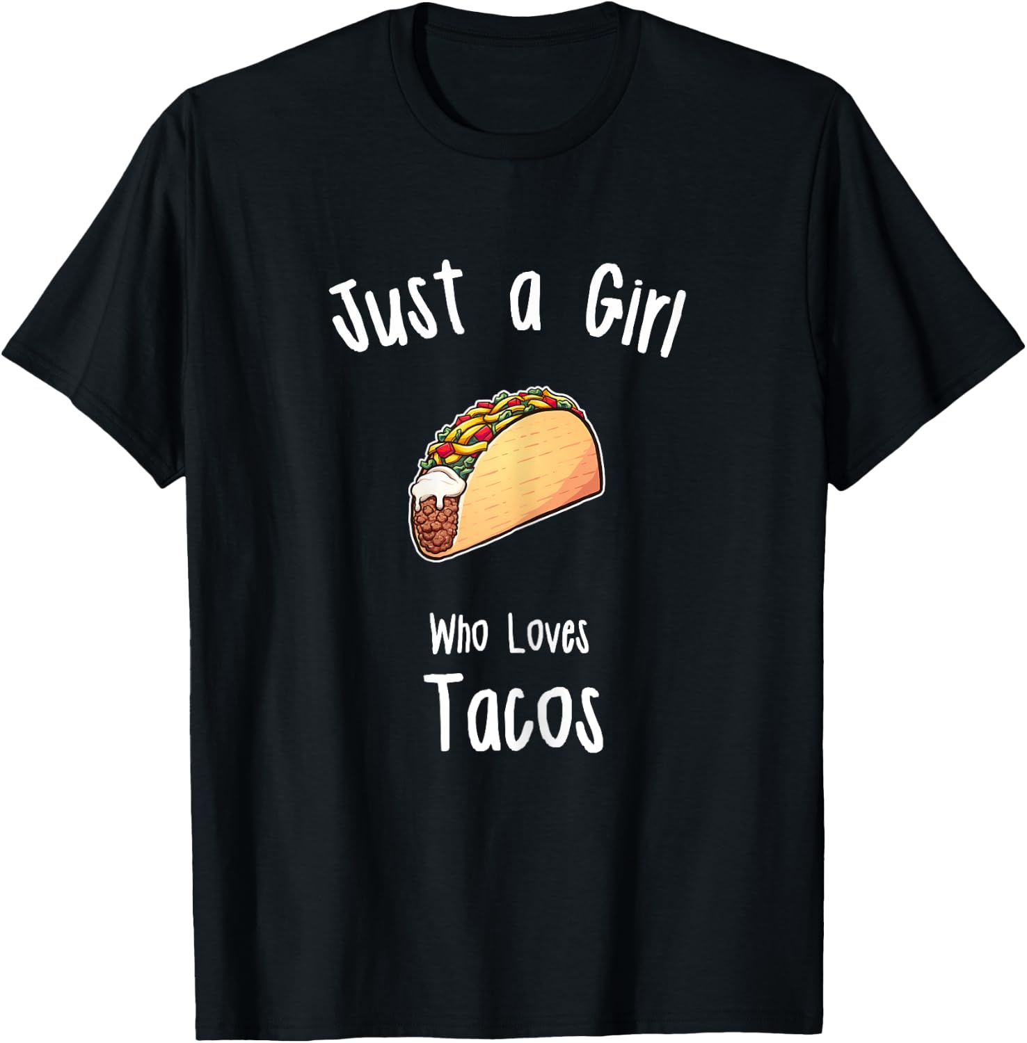 Girls Taco Shirt | Girls Taco T-Shirt - T-Shirt | Black