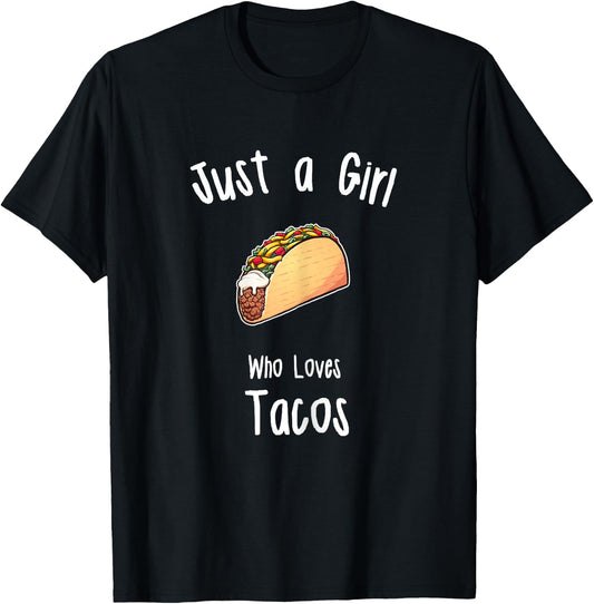 Girls Taco Shirt | Girls Taco T-Shirt - T-Shirt | Black