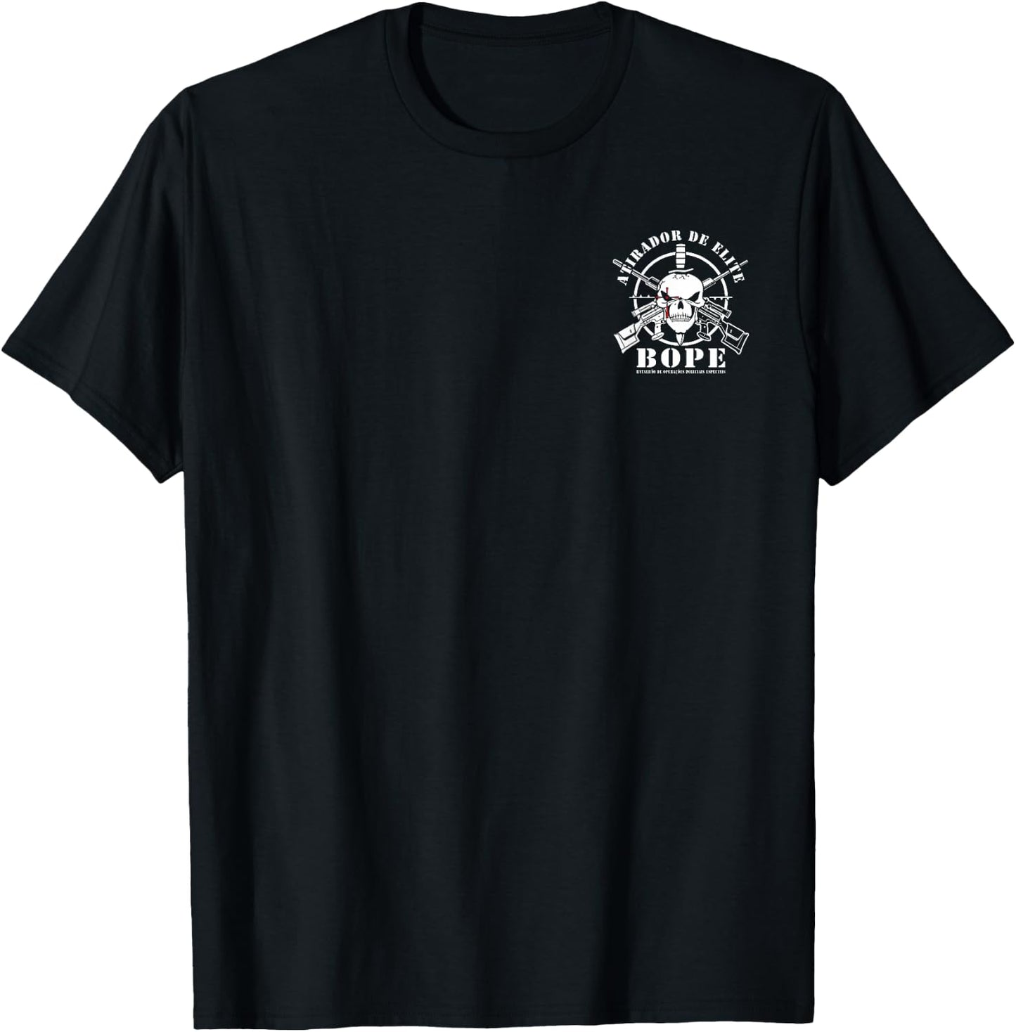 BOPE Sniper Team Atirador De Elite Brazil Military Police T-Shirt - T-Shirt | Black