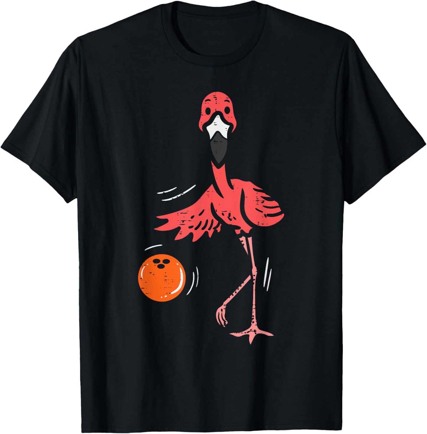 Bowling Flamingo Bowling Player Boys Girls Kid Toddler Youth T-Shirt - T-Shirt | Black