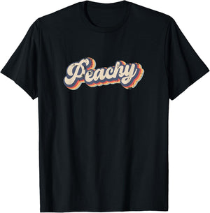 Peachy Vintage Rainbow T-Shirt - T-Shirt | Black