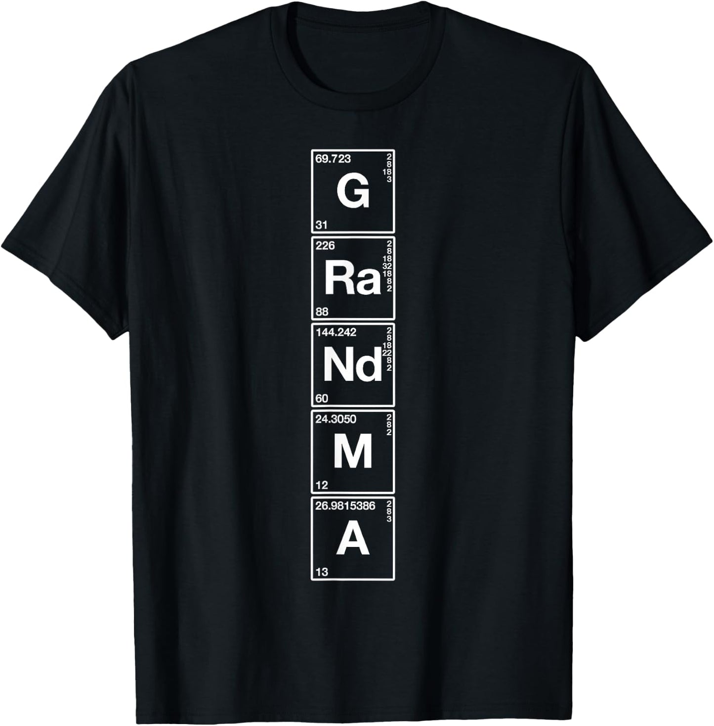 Grandma - Cute Grandparents Gift Funny Vintage Science Mom T-Shirt - T-Shirt | Black