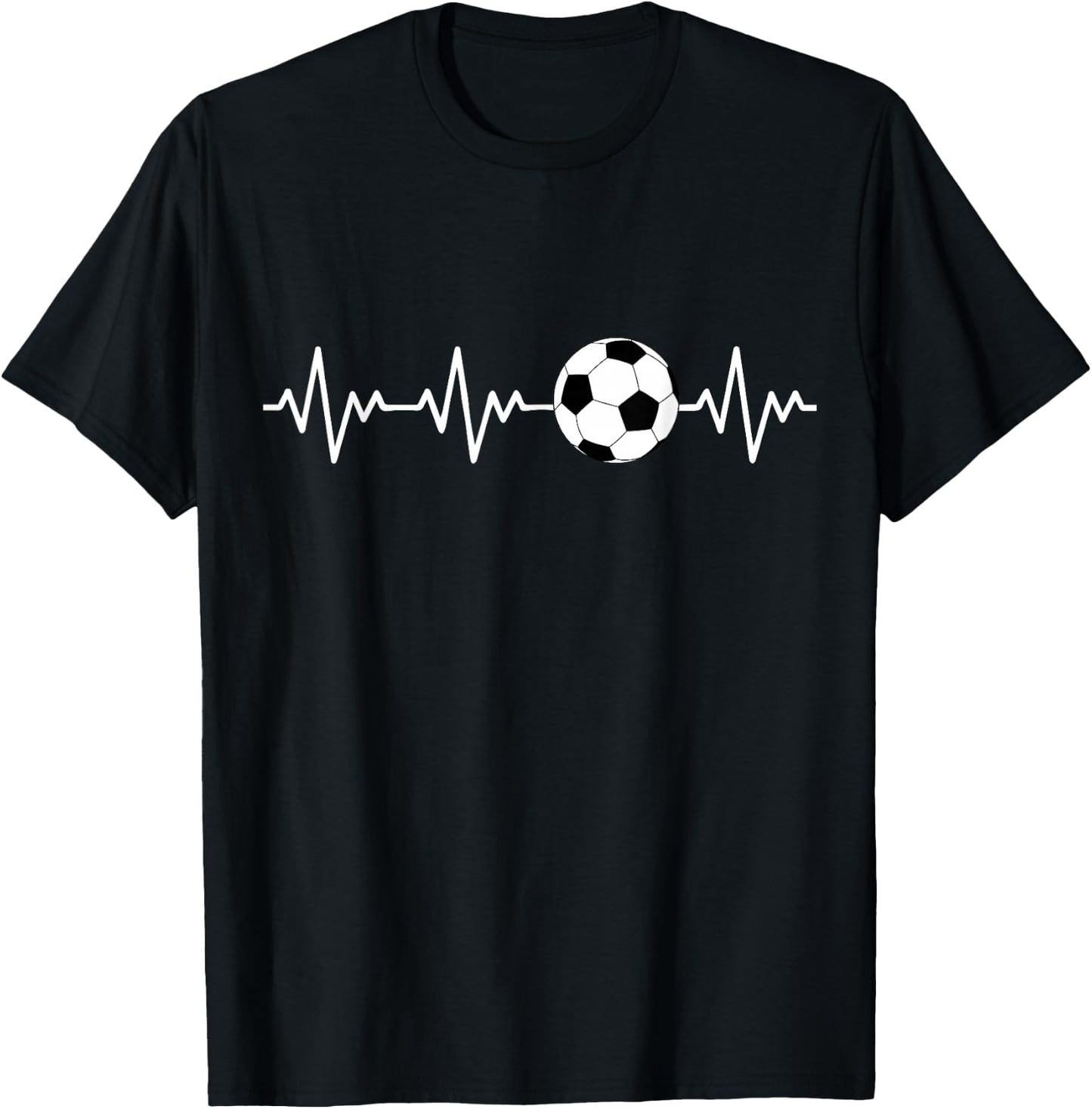 Heartbeat Soccer T-Shirt - T-Shirt | Black
