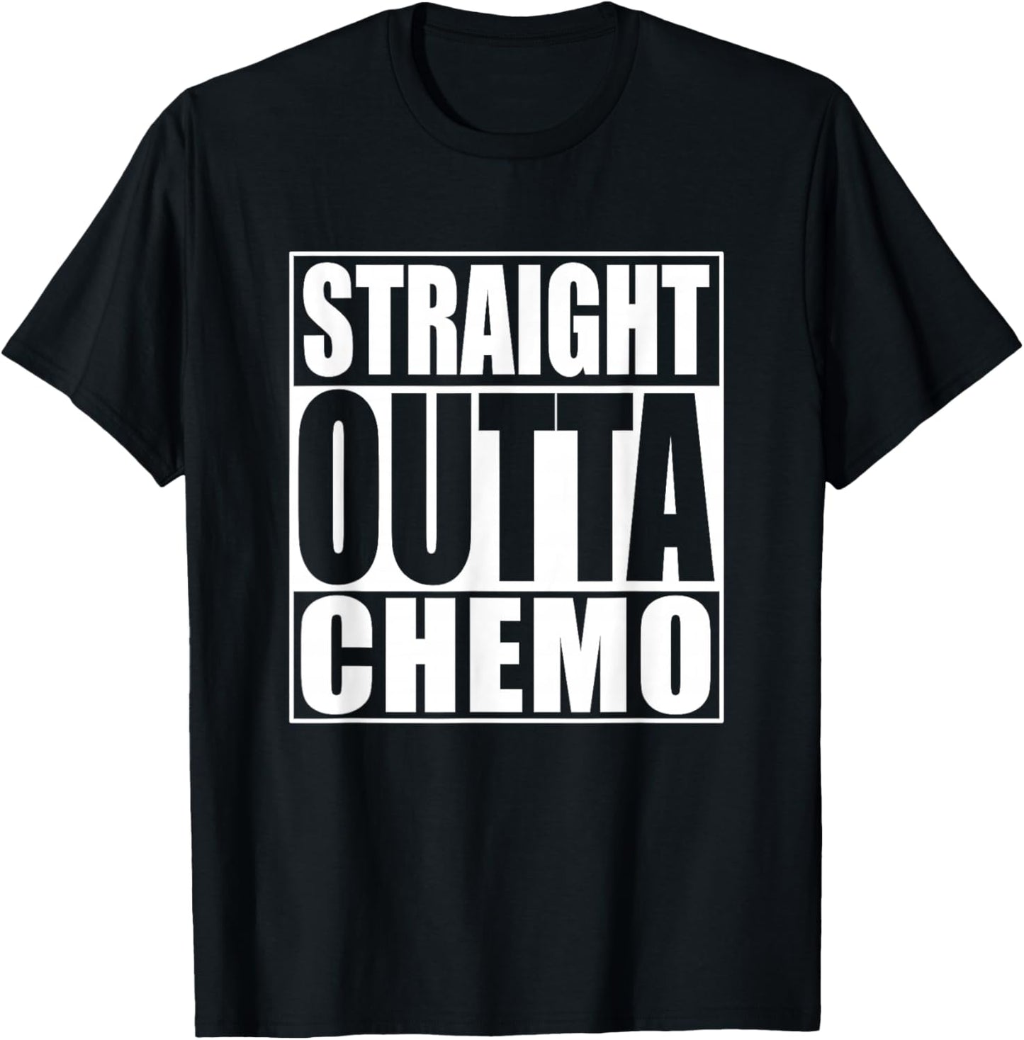Straight Outta Chemo T-Shirt - T-Shirt | Black