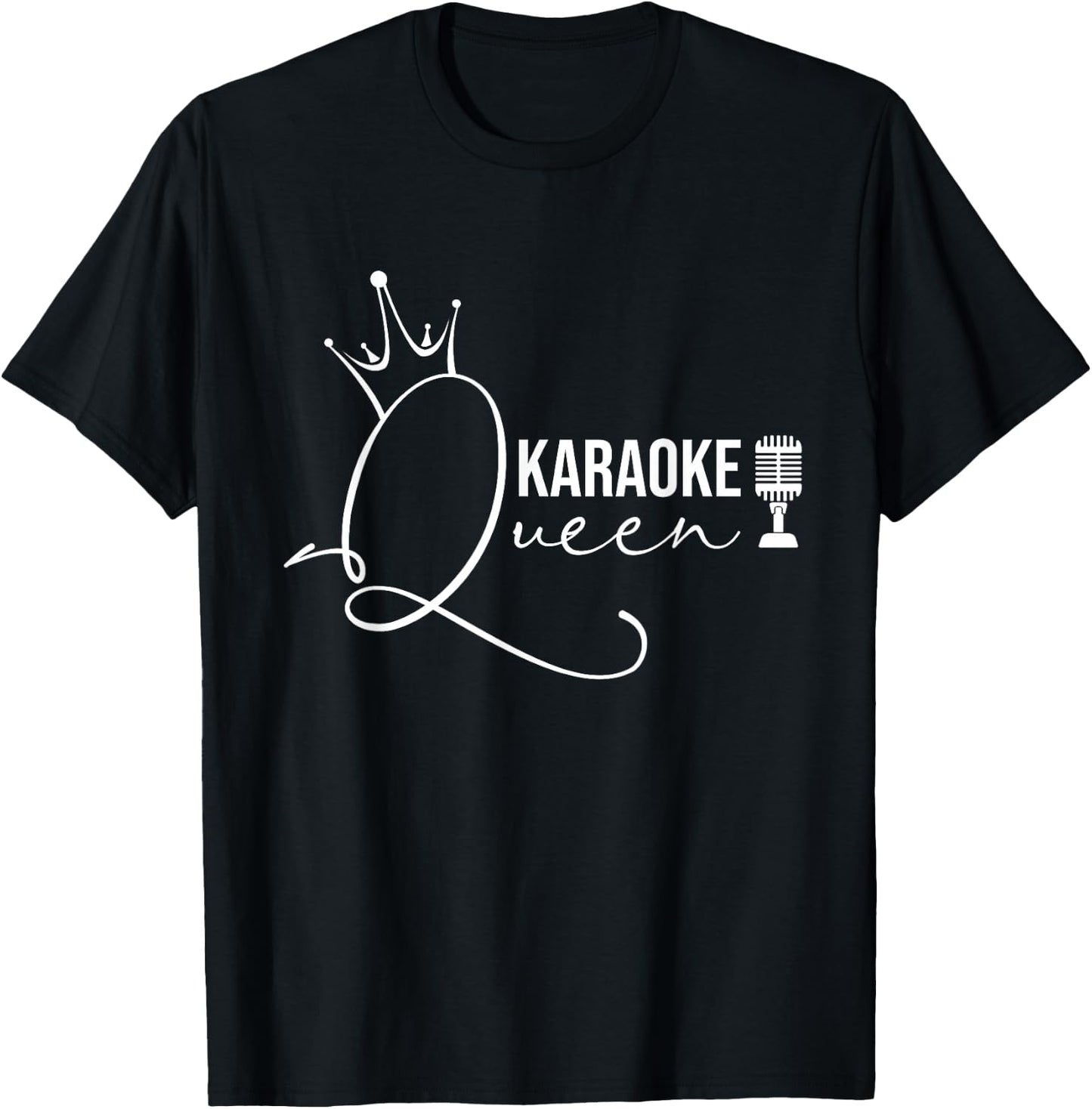 Karaoke Queen - Karaoke Gifts Funny Karaoke Outfit T-Shirt - T-Shirt | Black