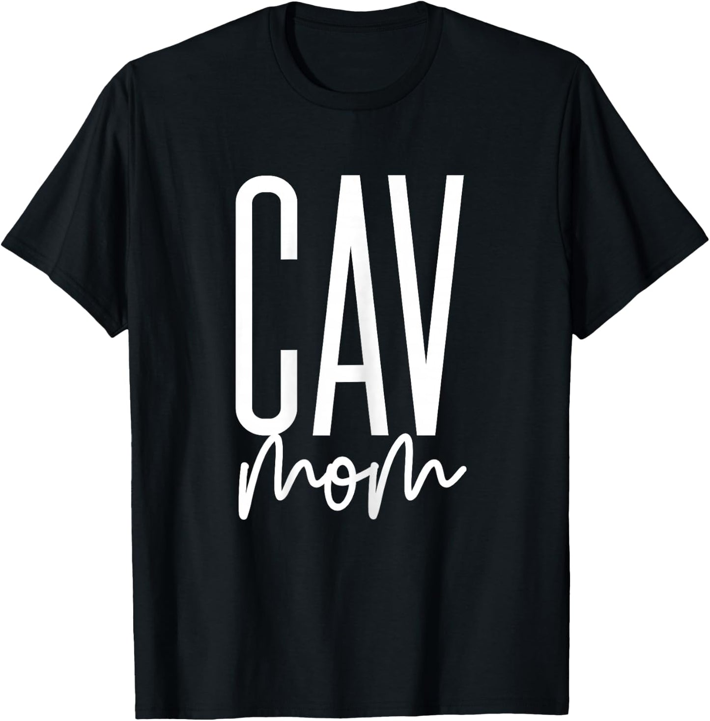 Cav Mom Cavalier King Charles Spaniel Cav Dog Cute Cav T-Shirt - T-Shirt | Black
